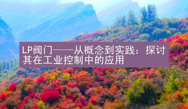 LP阀门——从概念到实践：探讨其在工业控制中的应用