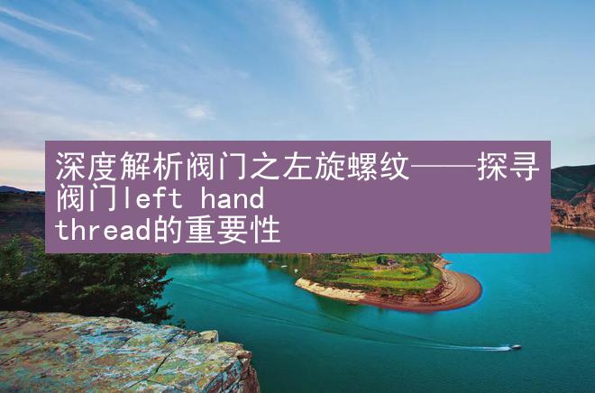 深度解析阀门之左旋螺纹——探寻阀门left hand thread的重要性