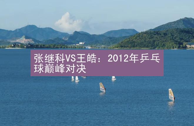 张继科VS王皓：2012年乒乓球巅峰对决