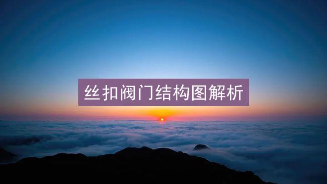 丝扣阀门结构图解析